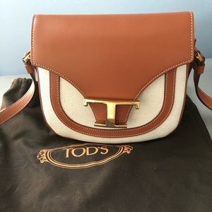 Tod’s T monogram mini crossbody bag.
